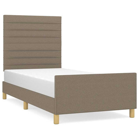 Vidaxl bedframe zonder matras 90x200 cm stof taupe