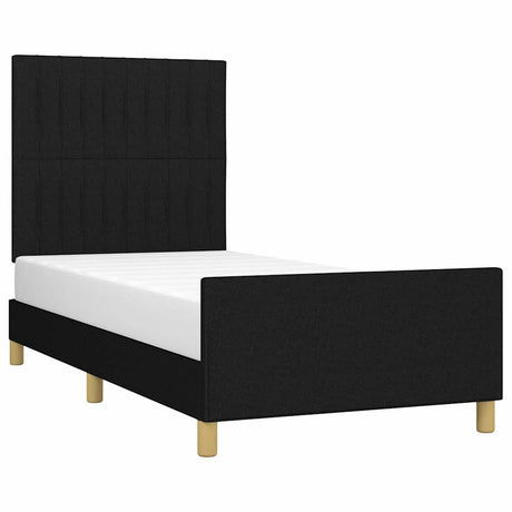 Vidaxl bedframe zonder matras 80x200 cm stof zwart