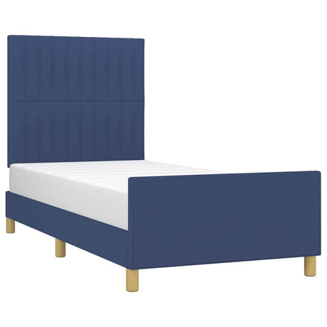 Vidaxl bedframe zonder matras 80x200 cm stof blauw