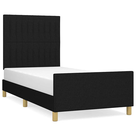 Vidaxl bedframe zonder matras 90x190 cm stof zwart