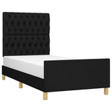 Vidaxl bedframe zonder matras 90x190 cm stof zwart