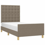 Vidaxl bedframe zonder matras 90x200 cm stof taupe