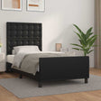 Vidaxl bedframe met hoofdbord kunstleer zwart 80x200 cm