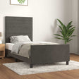 Vidaxl bedframe zonder matras 100x200 cm fluweel donkergrijs