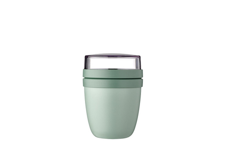 Mepal lunchpot mini ellipse - 300 ml - yoghurt en muesli beker to go - geschikt voor vriezer. magnetron en vaatwasser - nordic sage