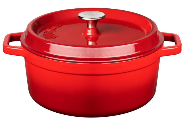 Sola braadpan emaille rood 28cm