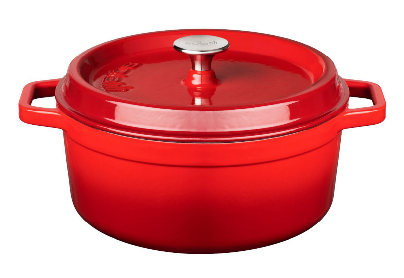 Sola braadpan emaile rood 24cm