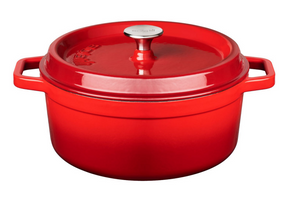 Sola braadpan emaile rood 24cm
