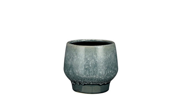 Monta pot rond d.blauw - h14xd16cm
