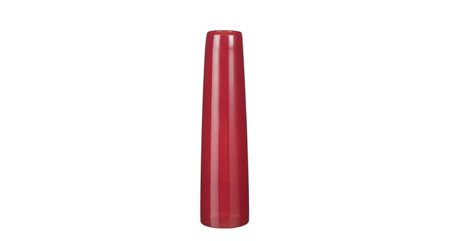 Xandra single flower vaas d.rood - h37,5xd10cm - glas