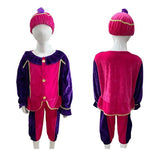 Sinterklaas kjole sæt Pete Suit Purple-pink 3-5 år