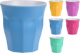 Beker melamine 295ml 5 assorti kleur