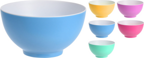 Schaal melamine 600ml 5 assorti kleur
