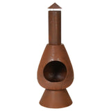 Progarden chimenea de progarden con chimenea ambiental 110 cm de óxido