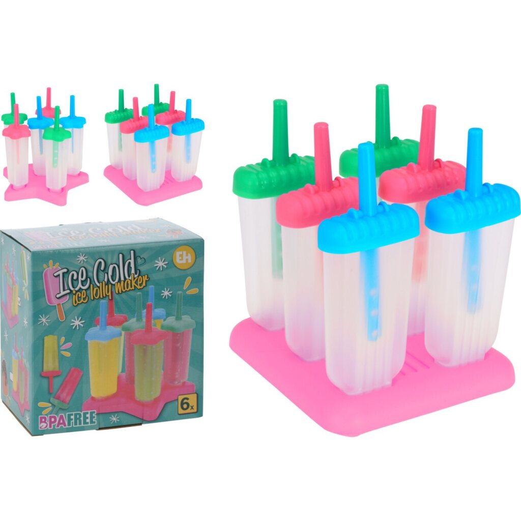 Basic Icelolly Maker für 6 Eiscreme