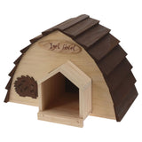 Progarden progarden hedgehog house 34.5x20x23.5 cm de madera con corteza de árbol