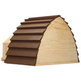 Progarden progarden hedgehog house 34.5x20x23.5 cm de madera con corteza de árbol