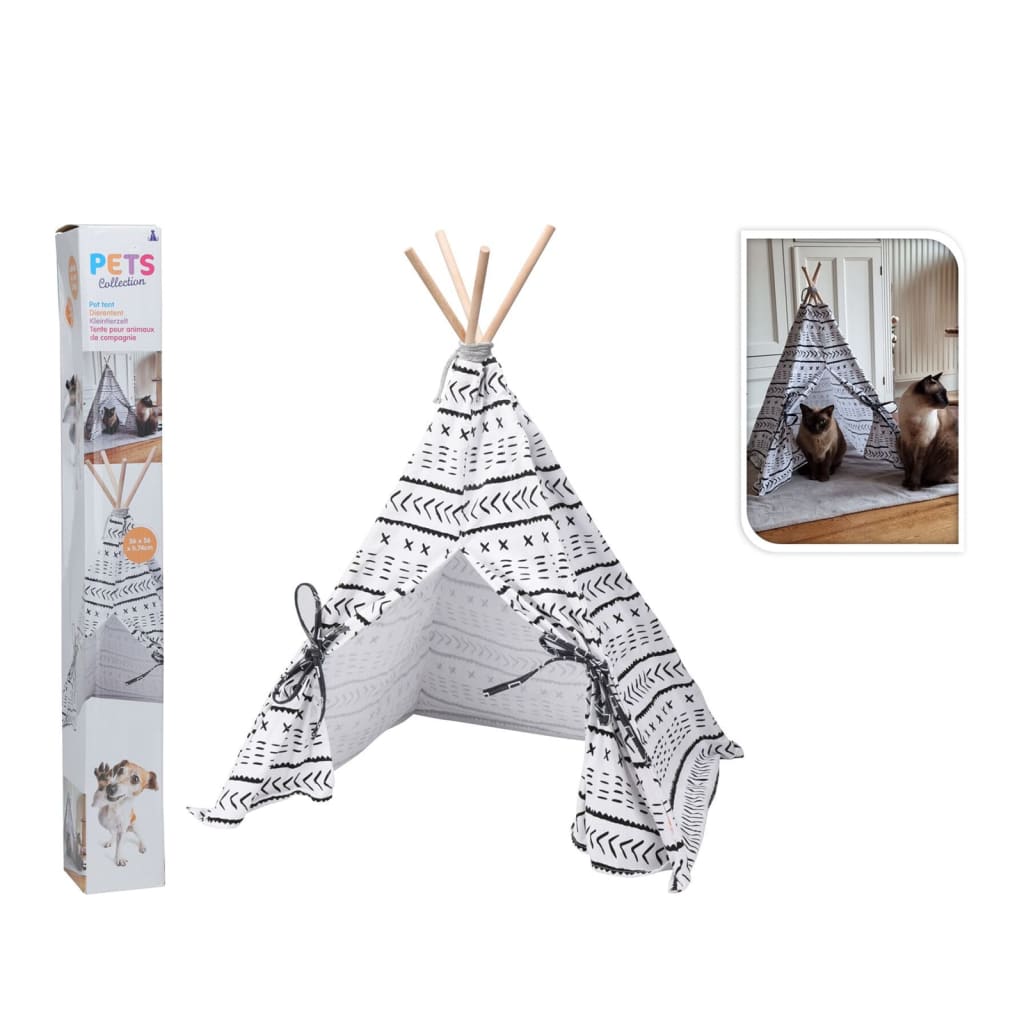 Husdjur samling husdjur samling dierent tält tipi 56x56x74 cm duk