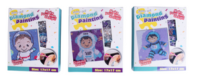 Diamond painting set 17x17cm space assorti