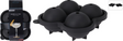Home styling ijsbalmaker voor 4 ijsballen - siliconevorm - zwart