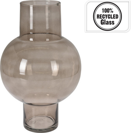Vaas recycled glas 25x40cm