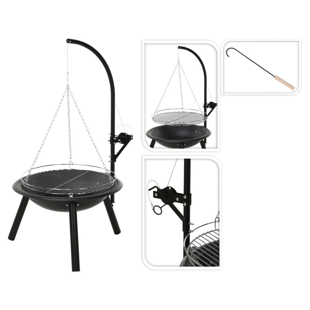 Progarden Progarden Fire Bowl avec barbecue BBQ 55 cm