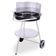 Bbq barbecue 47x77 cm zwart rvs