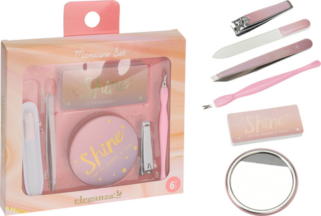Eleganza manicureset shine 6-delig assorti