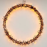 S.i.a. decoratie led ring 58 cm 500 led #039;s warm wit zwart