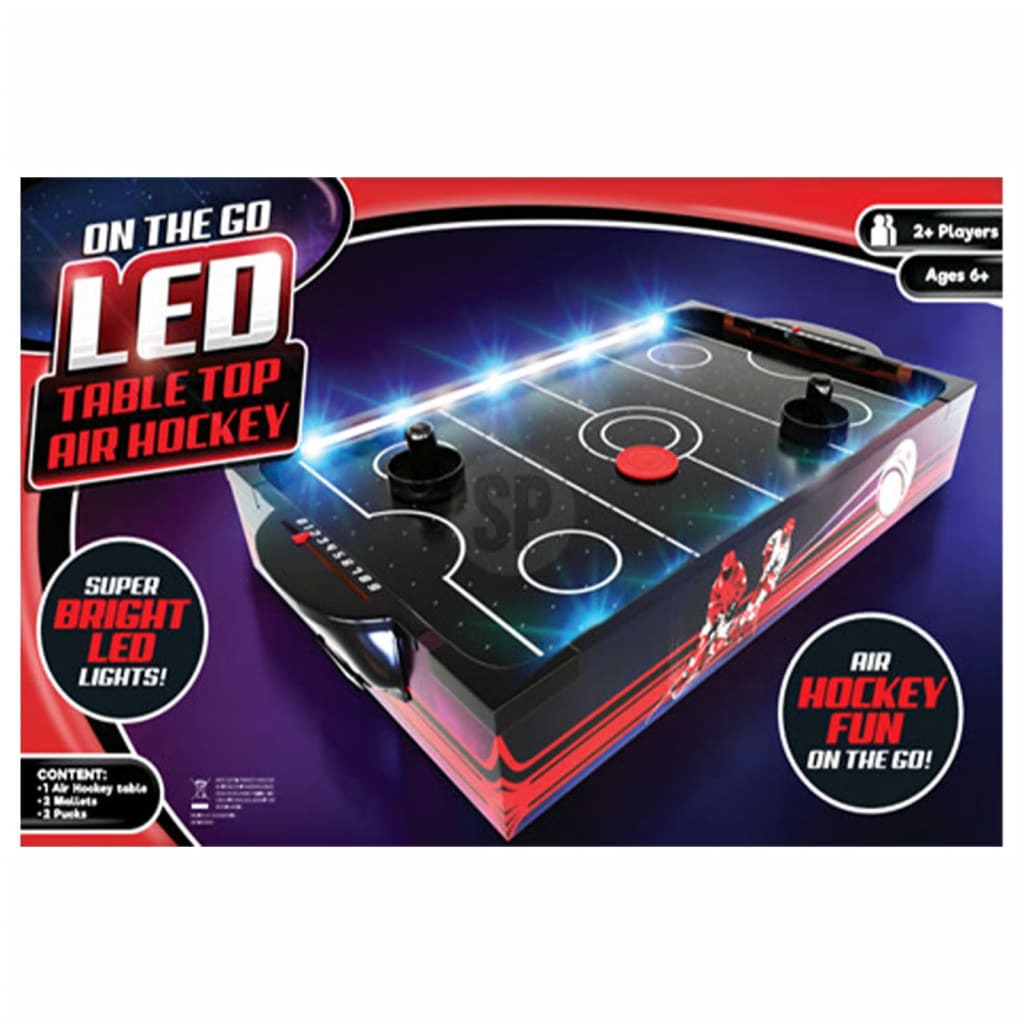 Tender Toy Tender Toys Airhockey Table with LED lighting 48.5x30x8.5 cm