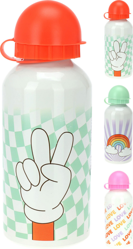 Drinkfles aluminium 350ml assorti