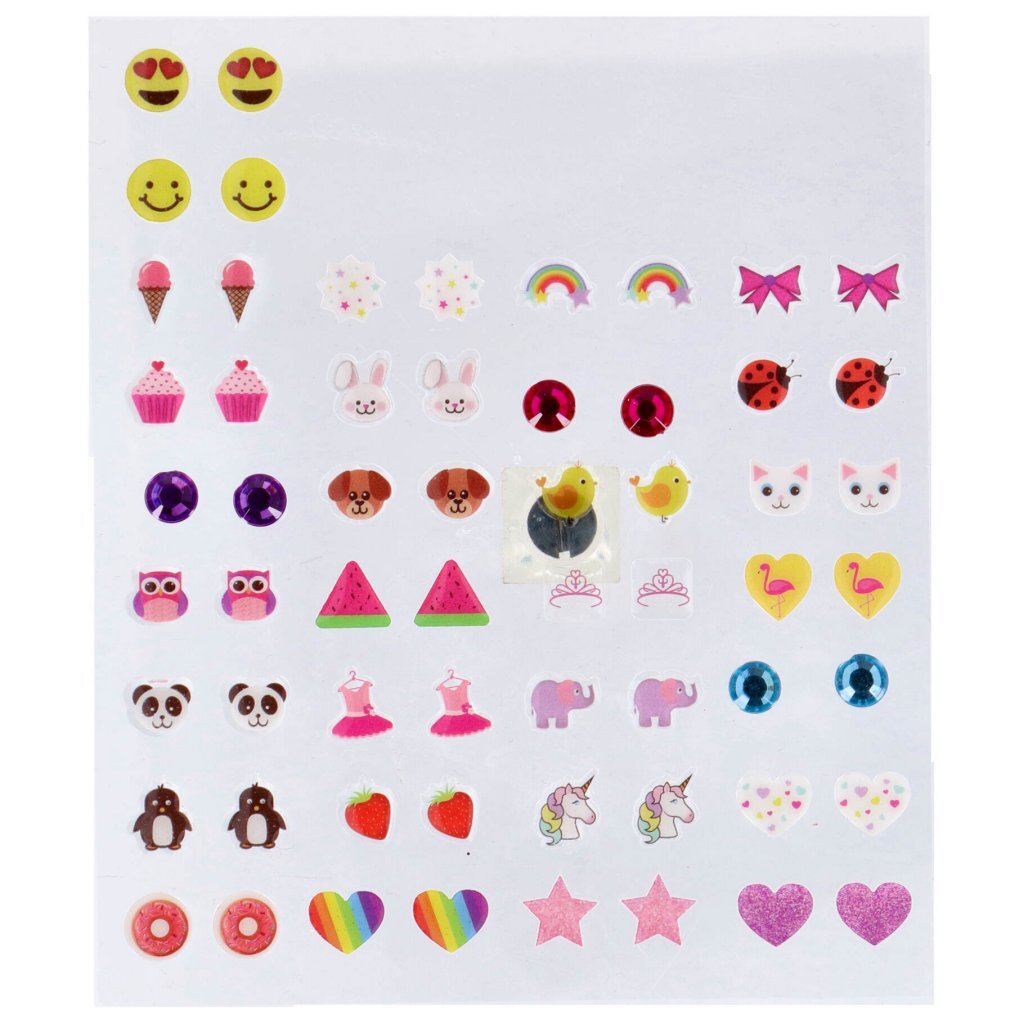 Overige merken unicorn oorbellen stickers