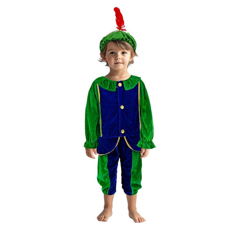 Overige merken pietenpak 110-116 groen blauw