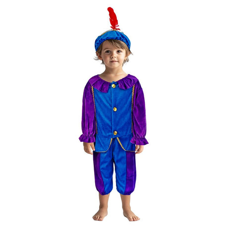 Overige merken pietenpak 98-104 paars blauw