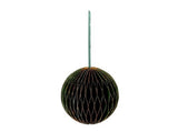 Hbx natural living kerstbal papier 15cm groen