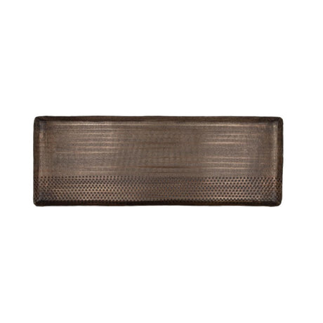Hbx natural living decoratieve dienblad dots van 45x18x1,5cm messing brass