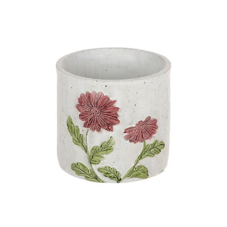 Hbx natural living bloempot gerbera rood ø12,3xh11,3cm