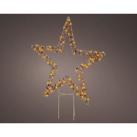 Overige merken decoratie metalen led ster 1x48x54 cm