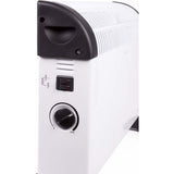 Benson convector heater 75- 1500w 52x17x32.5 cm wit zwart