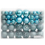 Vidaxl Boules de Noël 100 st 3 4 6 cm turquoise