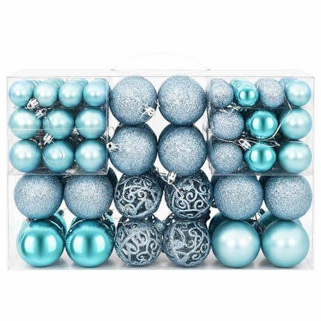 Vidaxl kerstballen 100 st 3 4 6 cm turquoise
