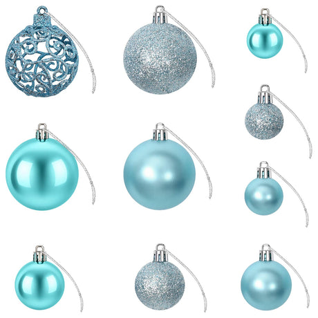 Vidaxl kerstballen 100 st 3 4 6 cm turquoise