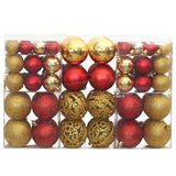 Vidaxl Boules de Noël 100 pcs 3 4 6 cm Golden et vin rouge