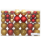 Vidaxl Boules de Noël 100 pcs 3 4 6 cm Golden et vin rouge