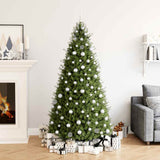 Vidaxl 111-delige kerstballenset polystyreen zilverkleurig