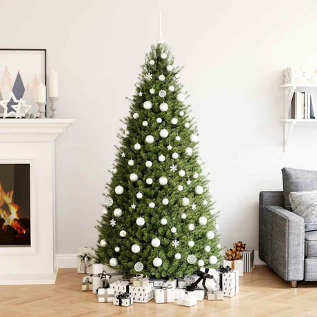 Vidaxl 111-delige kerstballenset polystyreen wit