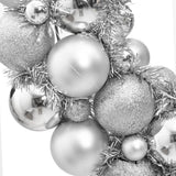 VidaXL Kerstkrans 45 cm polystyreen zilverkleurig