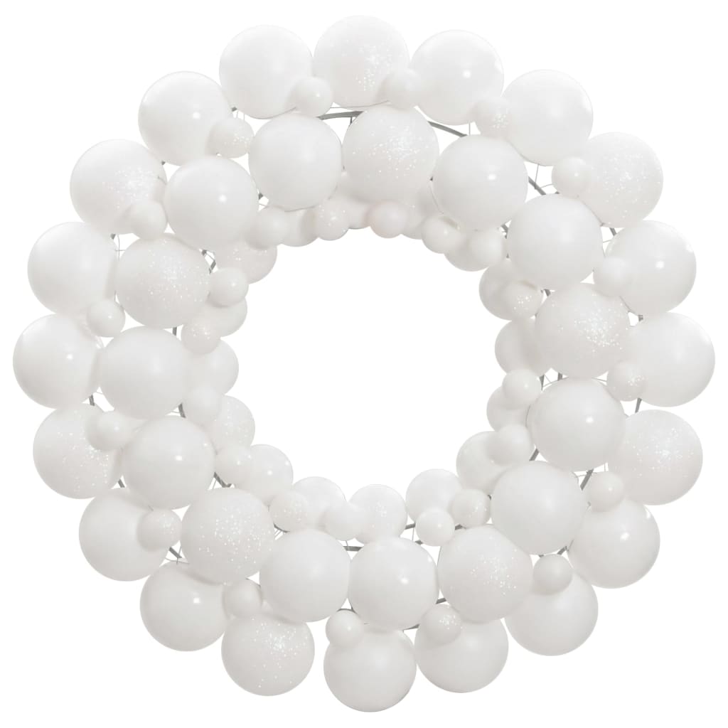 Vidaxl Christmas wreath 45 cm Polystyrene white