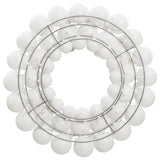 Vidaxl Christmas wreath 45 cm Polystyrene white