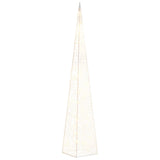 VidaXL Kerstverlichtingskegel met 30 warmwitte LED's 60 cm acryl